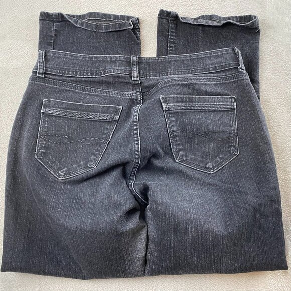 Lee Riders Womens Jeans Size 12P  Black Denim With Stretch Waist & Pockets - Picture 7 of 9